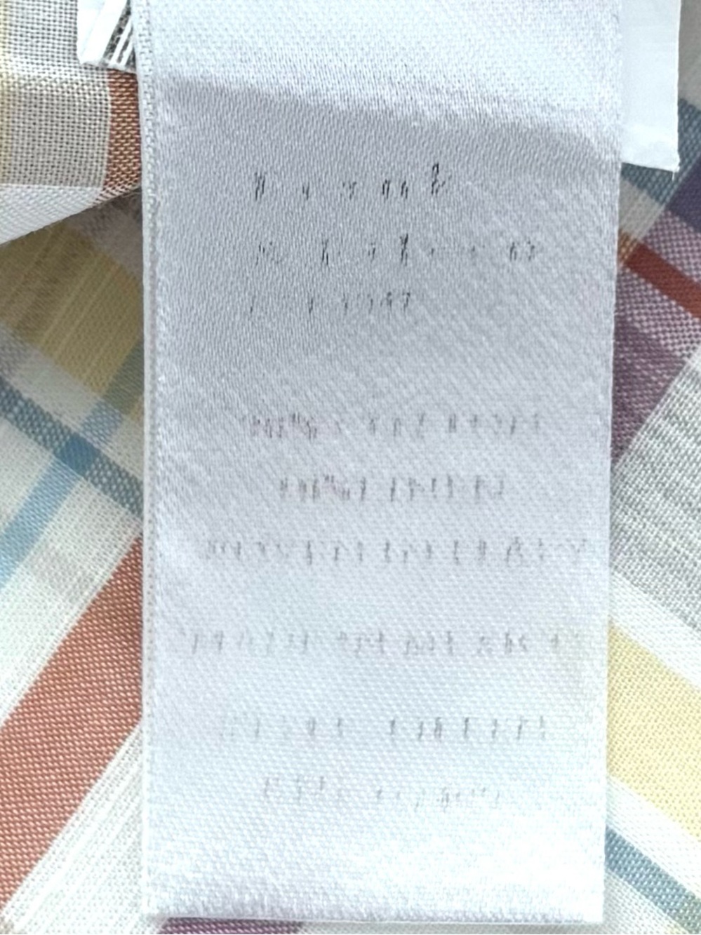 Frank & Eileen Eileen Plaid Cotton Linen Button Up Shirt XS Italian Fabric - Picture 8 of 10